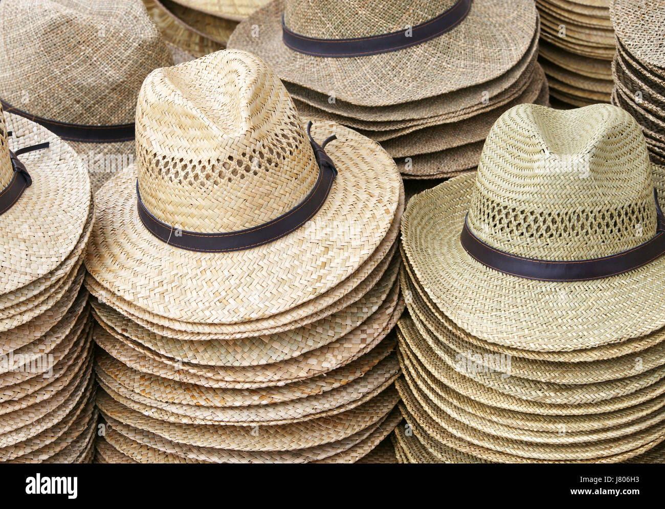 Panama straw hats close up hi-res stock photography and images - Alamy