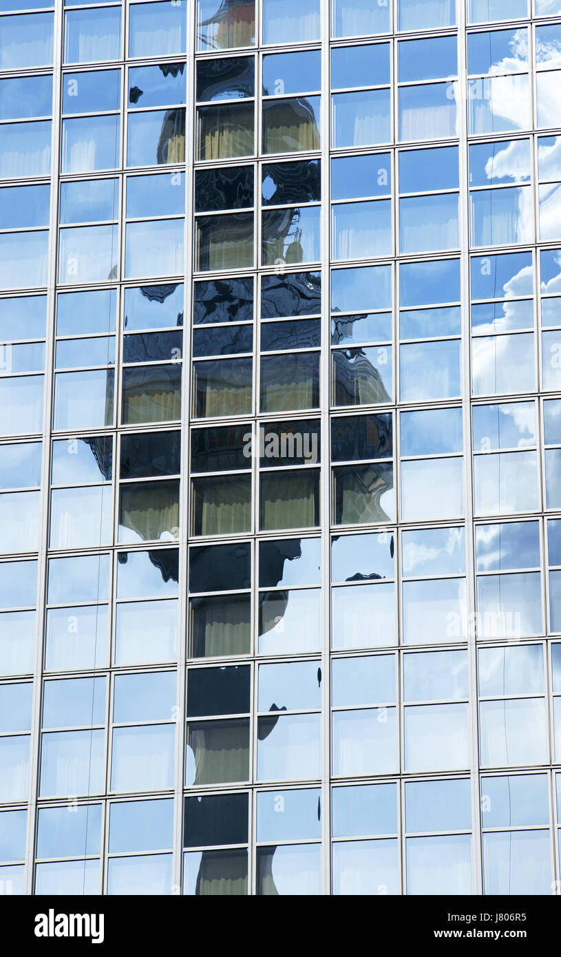 fernsehturm berlin mirrored the skyscraper Stock Photo