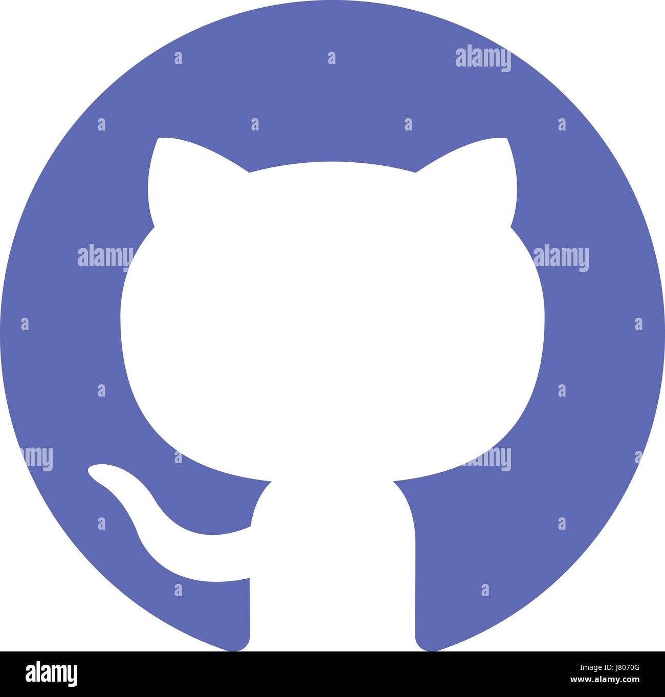 Github icon logo hi-res stock photography and images - Alamy