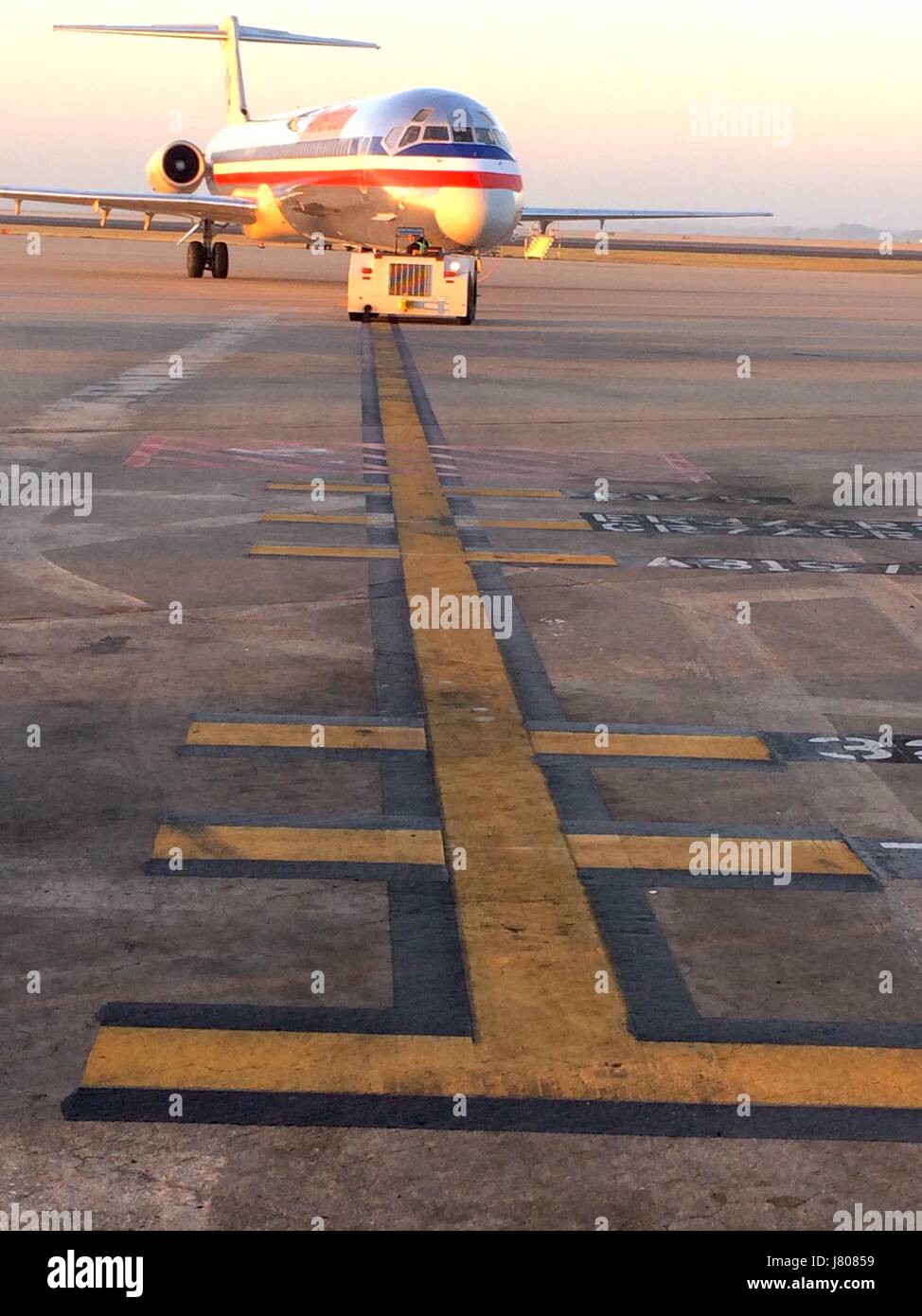 Aircraft ground operations Stock Photo Alamy