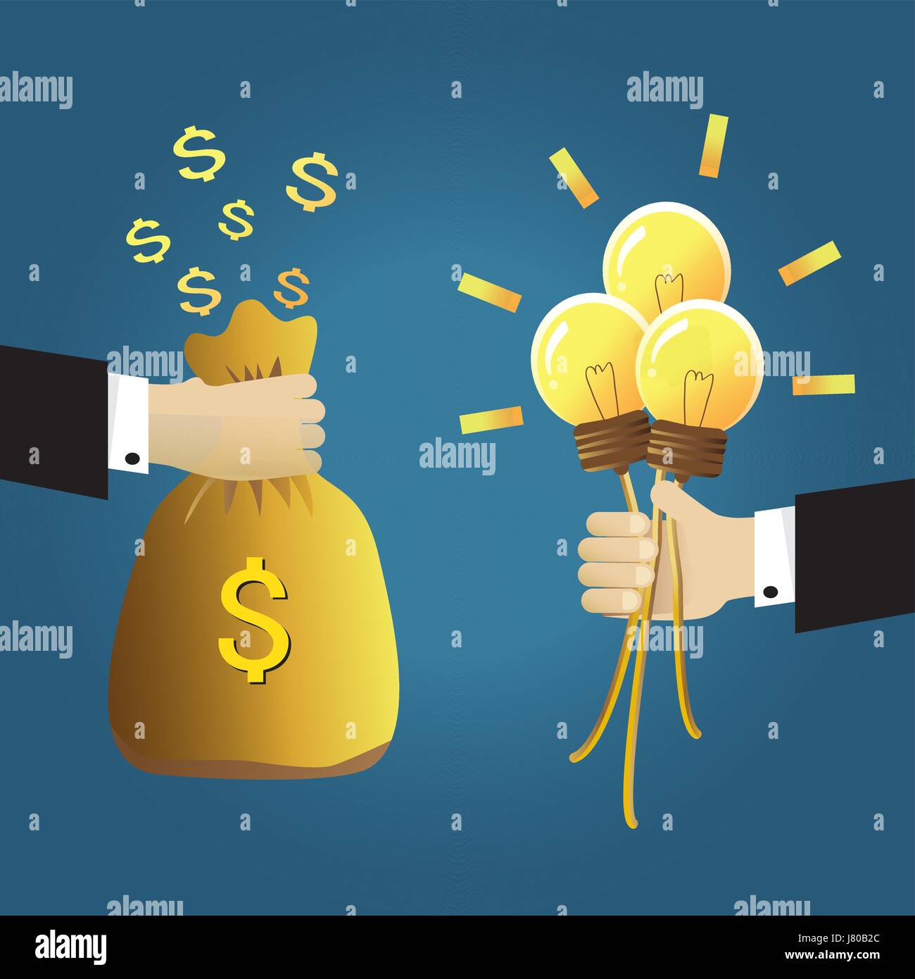 You can earn money from good idea Stock Vector