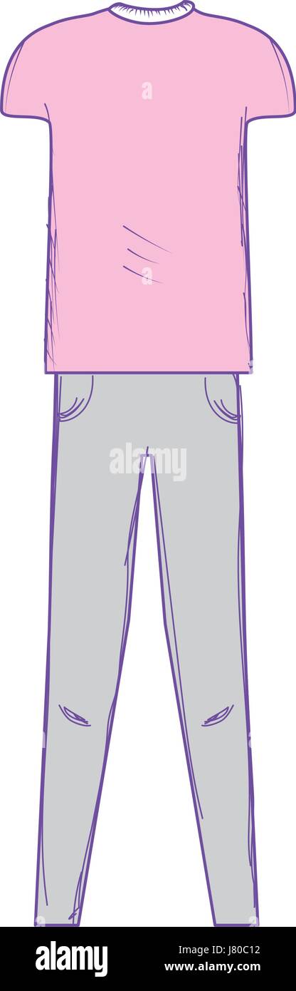 Handsome casual clothing Stock Vector Images - Alamy