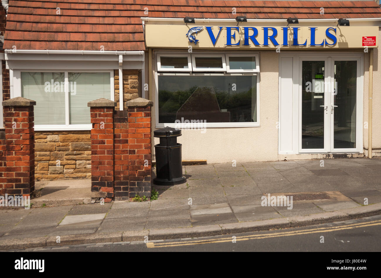 The popular Verrills fish and chip shop at Hartlepool,England,UK Stock Photo Alamy