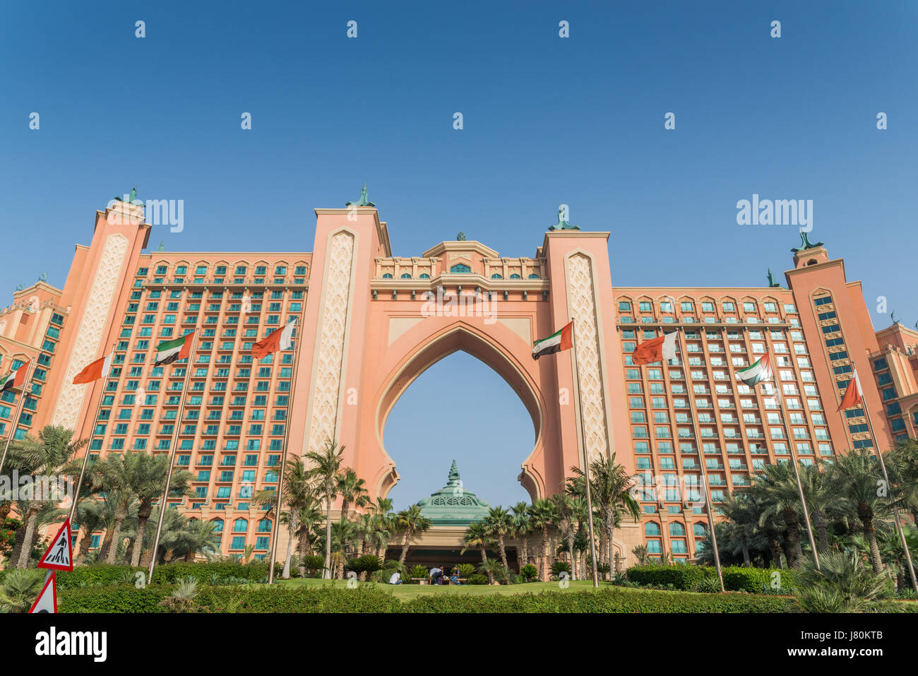 Palm Atlantis Hotel in Palm Jumeirah, Dubai, United Arab Emirates Stock Photo