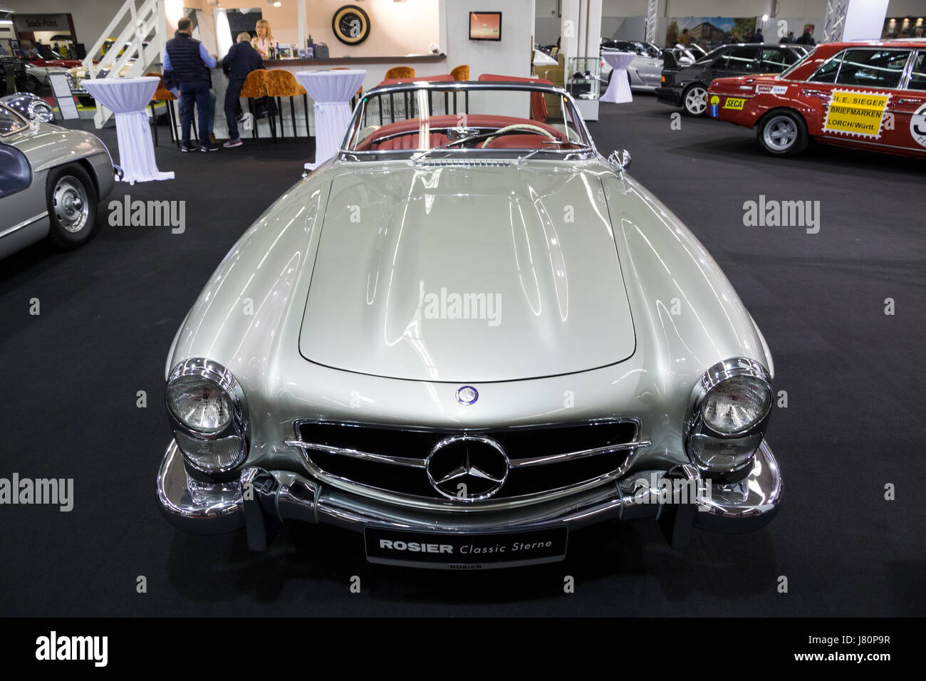ESSEN, GERMANY APR 6, 2017 Vintage 1957 Mercedes Benz 300 SL