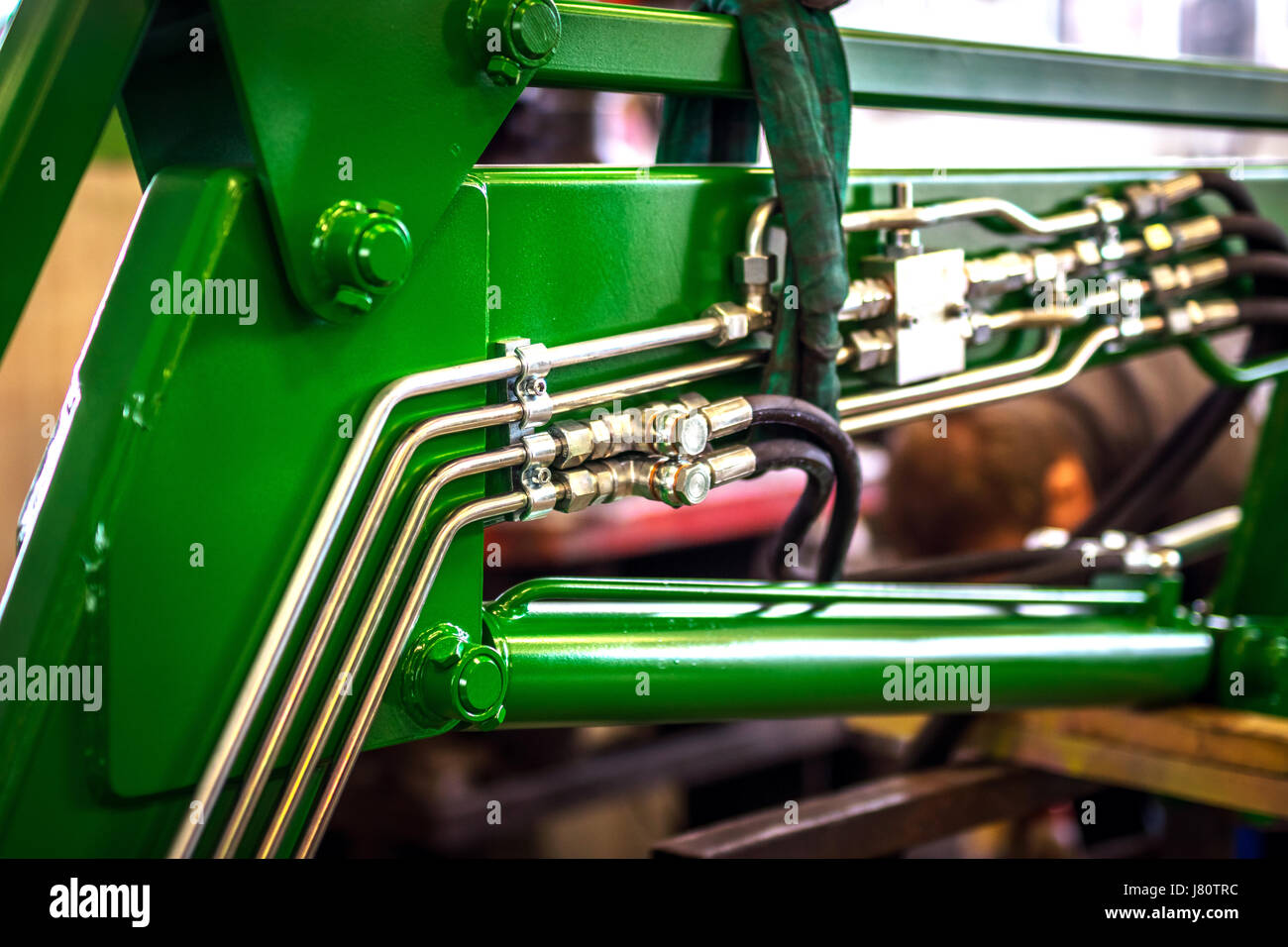 Hydraulic pressure pipes and connection fittings of industrial