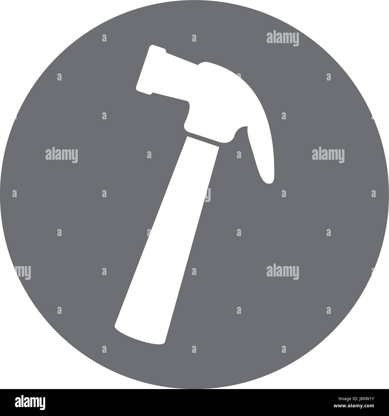 hammer tool isolated icon Stock Vector Image & Art - Alamy