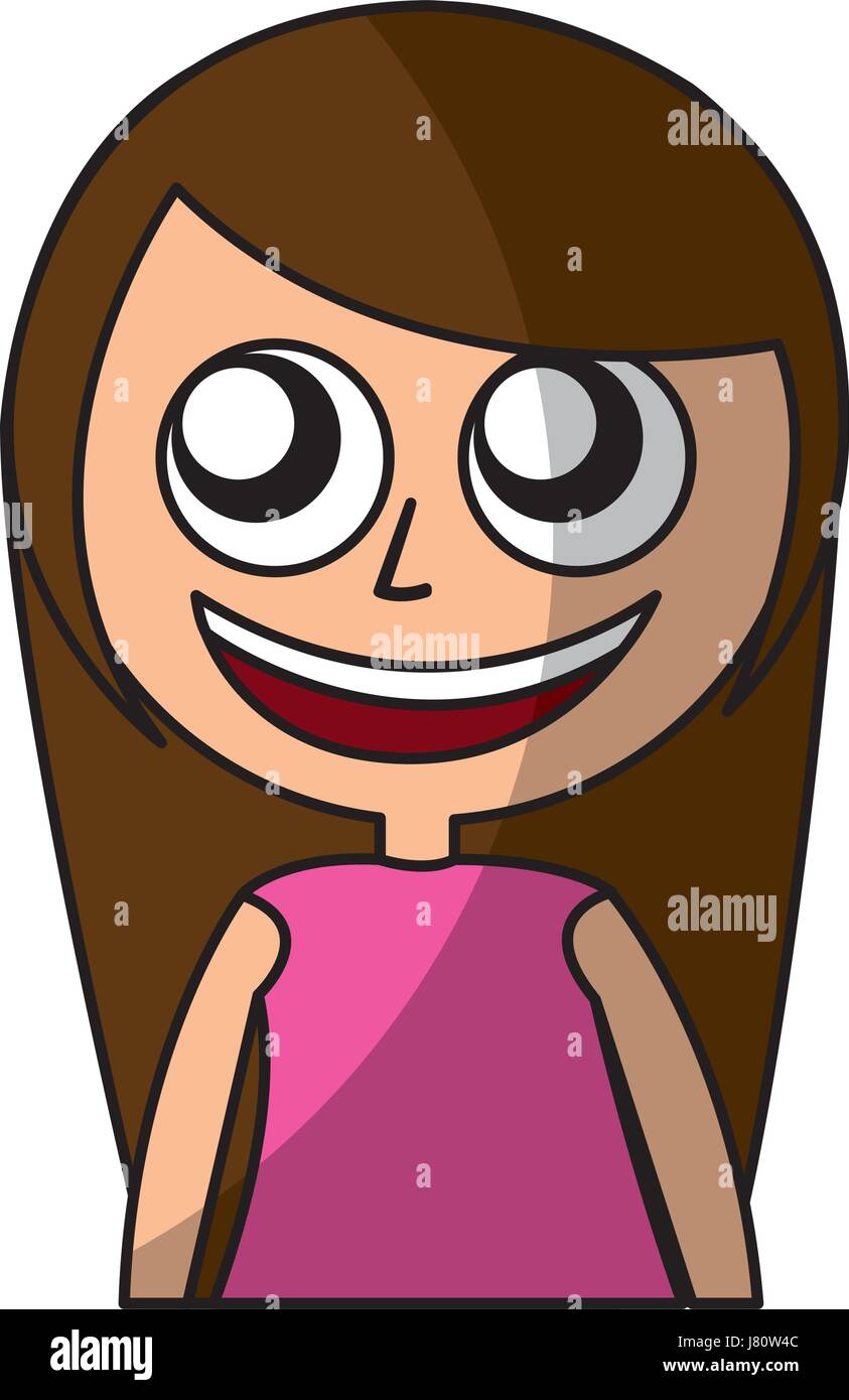 cute little girl character Stock Vector Image & Art - Alamy