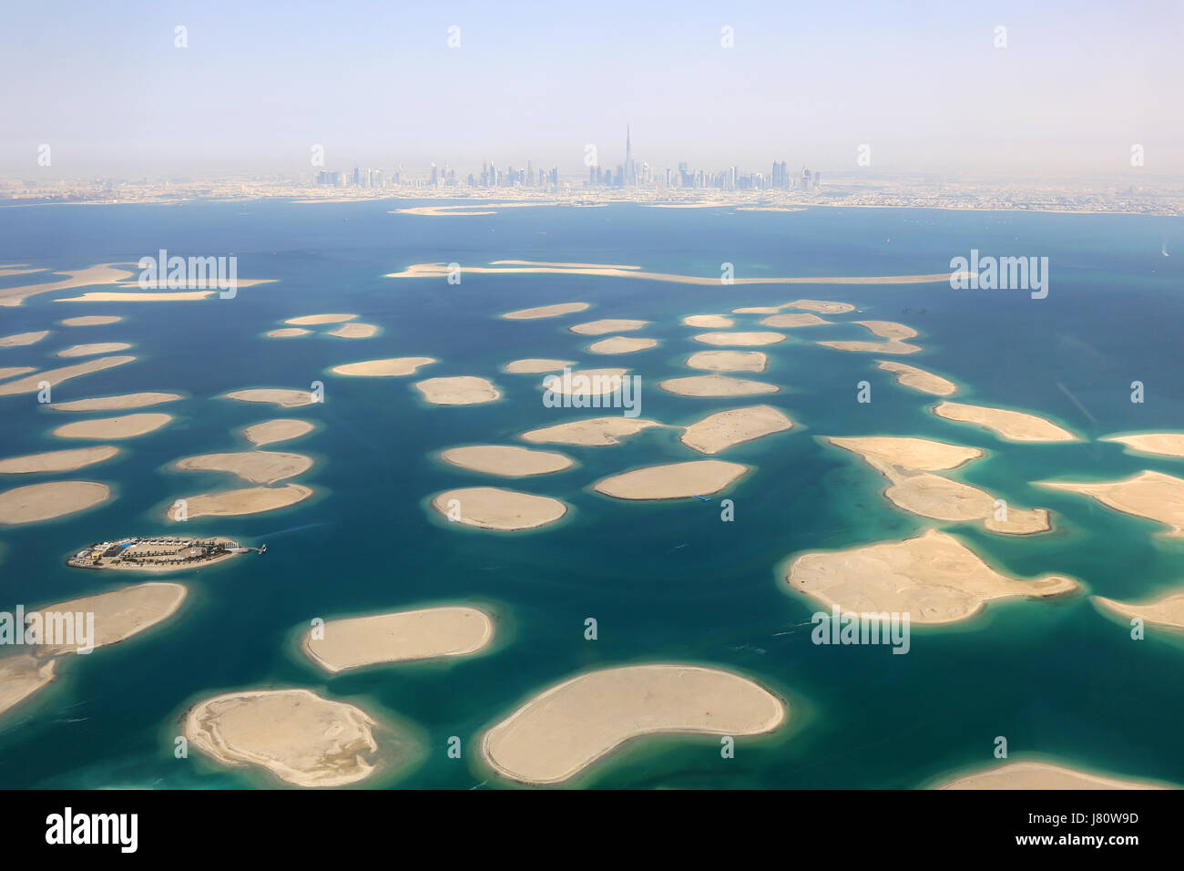 Dubai palm islands aerial hi-res stock photography and images - Alamy