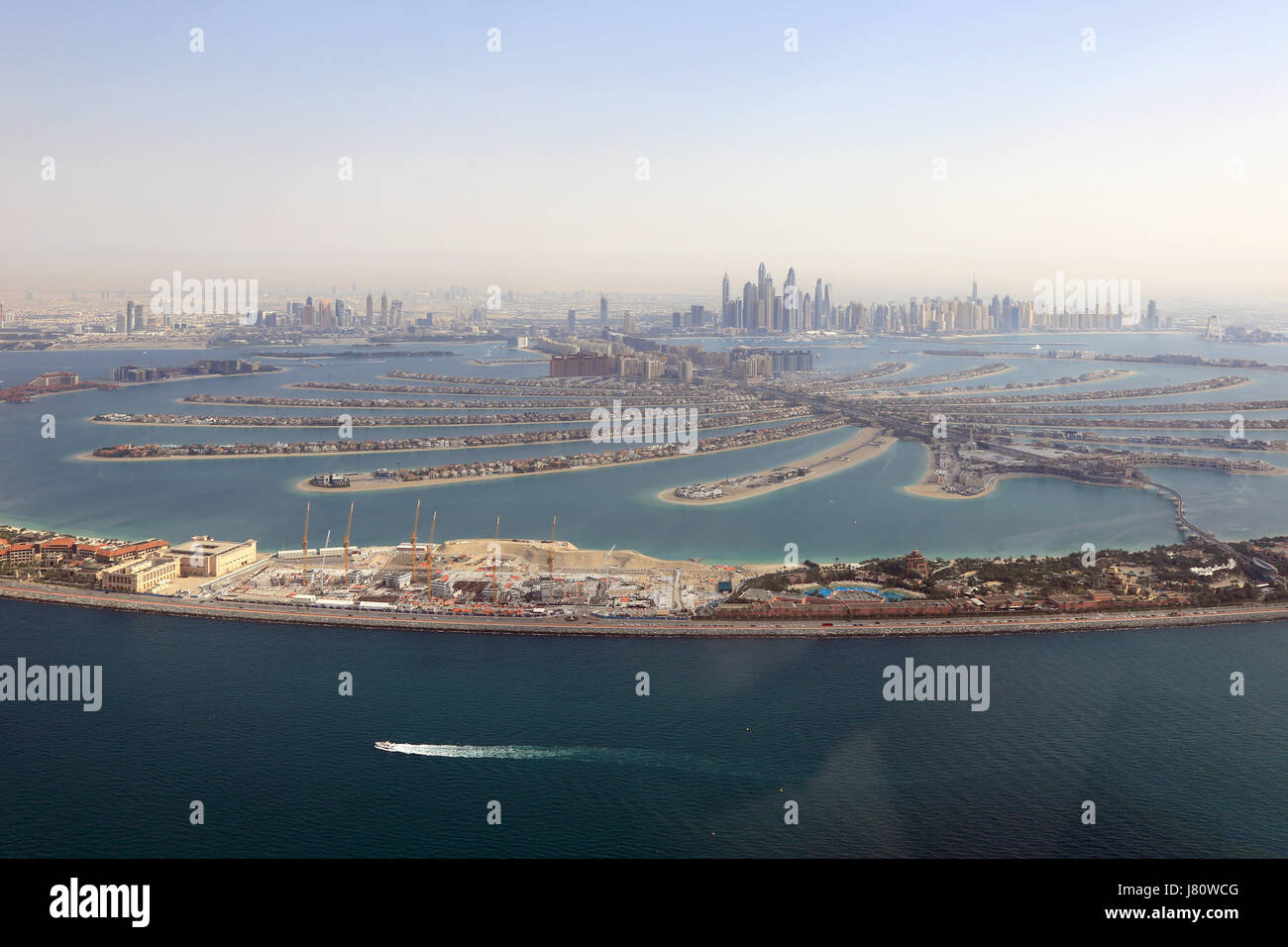Dubai aerial view the palm hi-res stock photography and images - Alamy