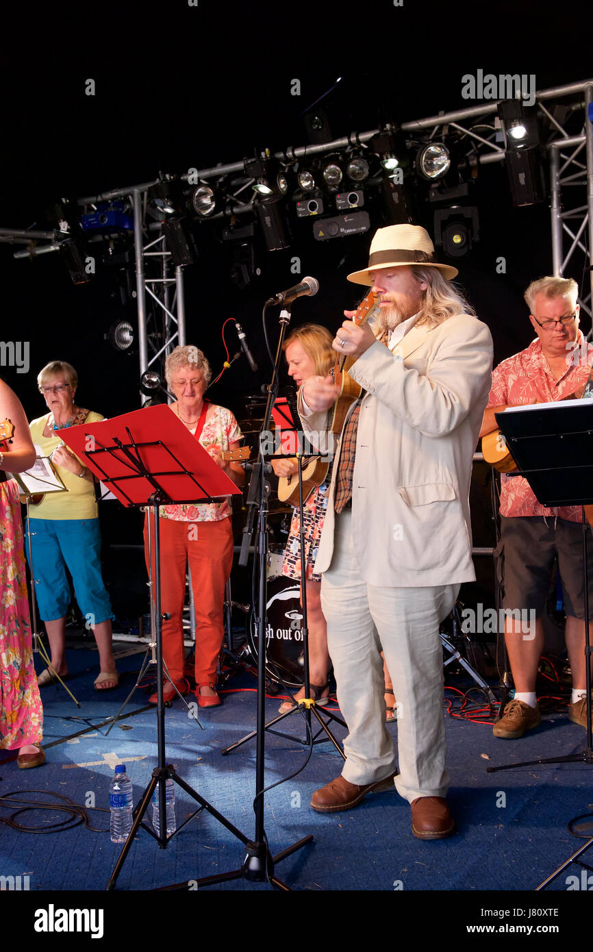 Ukulele Social performing at Christchurch Music Festival 2015
