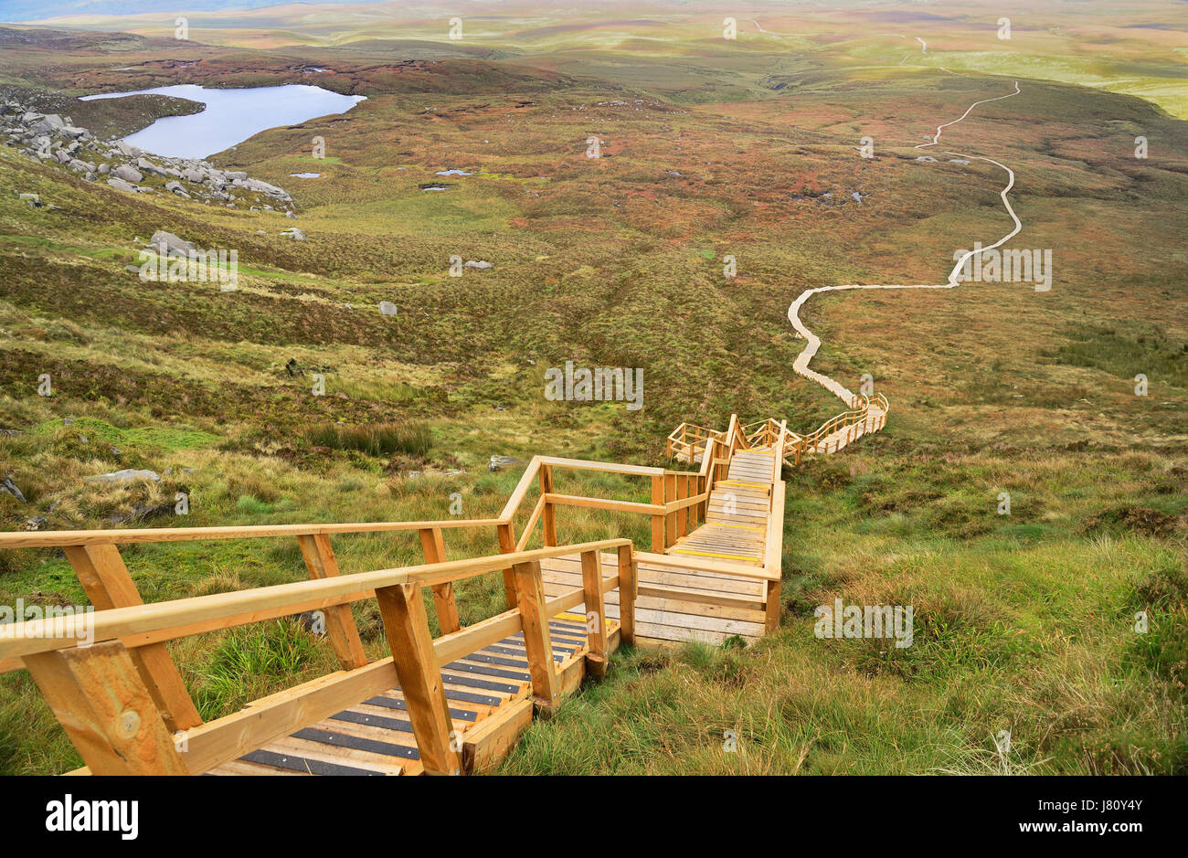 Ireland, County Fermanagh, Cuilcagh Mountain Park, Legnabrocky Trail