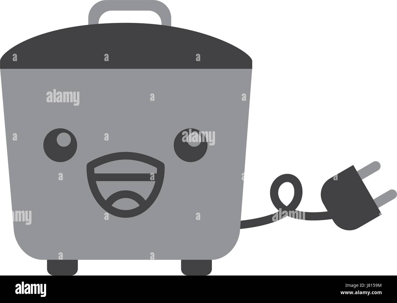 kawaii rice cooker cartoon Stock Vector Image & Art Alamy