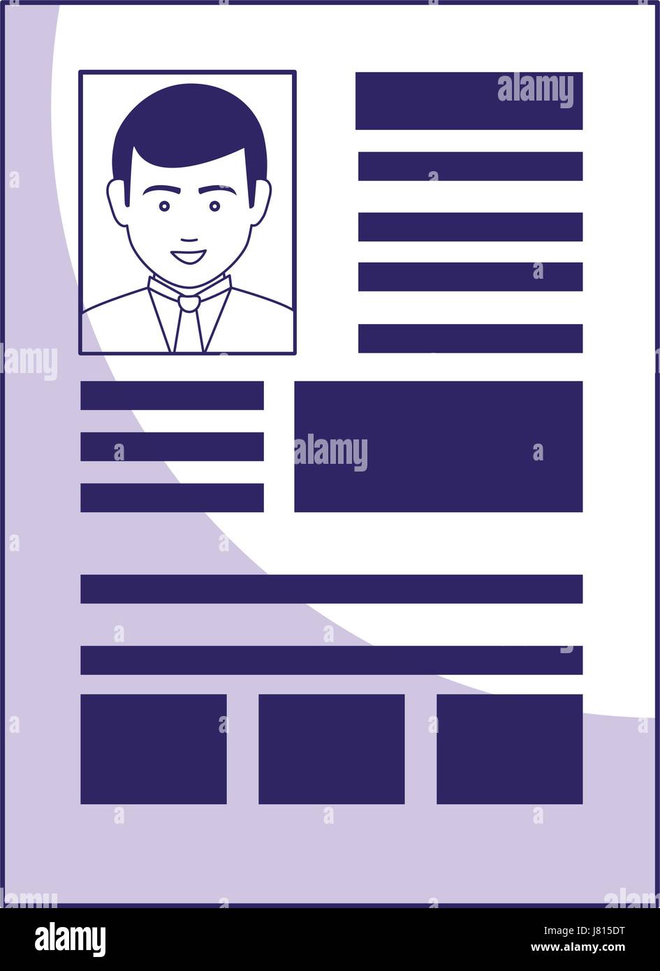 curriculum vitae isolated icon Stock Vector Image & Art - Alamy