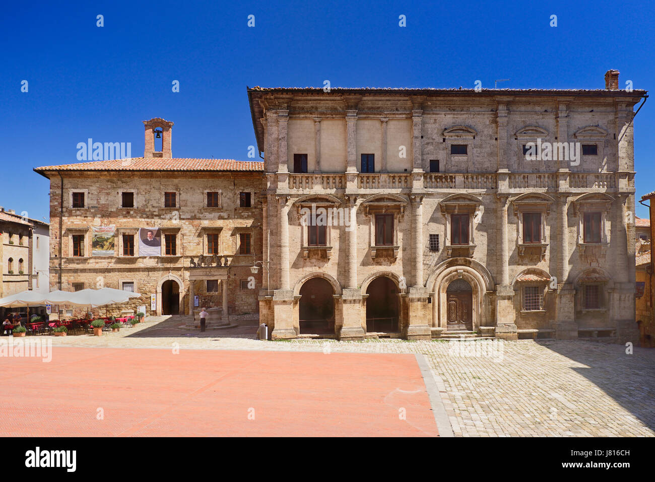 Italy, Tuscany, Montepulciano, Palazzo Nobili Tarugi. Stock Photo