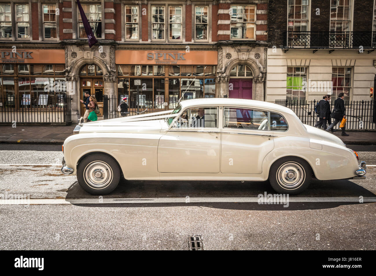 White RollsRoyce Silver Cloud I from 1959  All PYRENEES  France Spain  Andorra