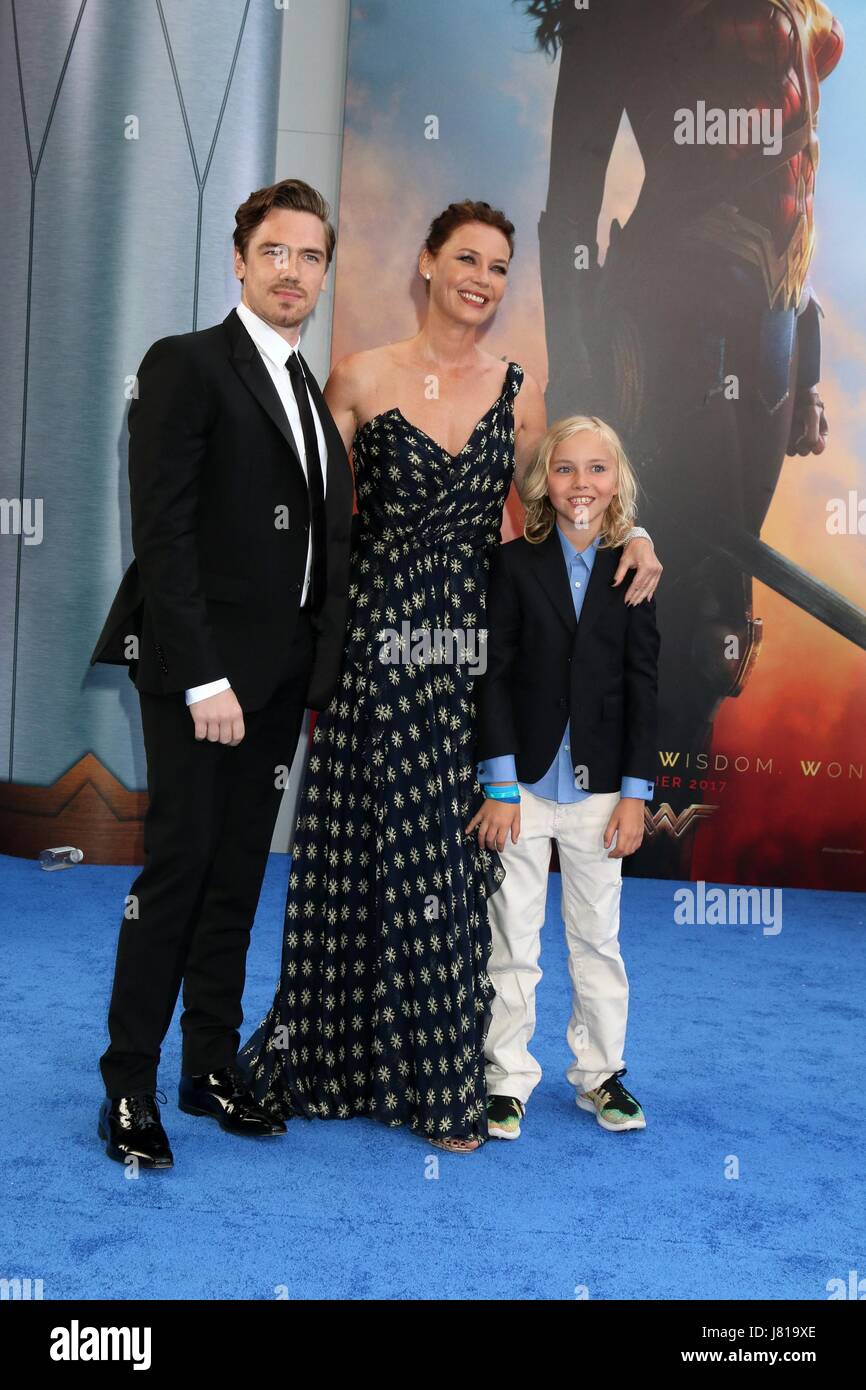 Los Angeles, CA, USA. 25th May, 2017. Sebastian Sartor, Connie Nielsen