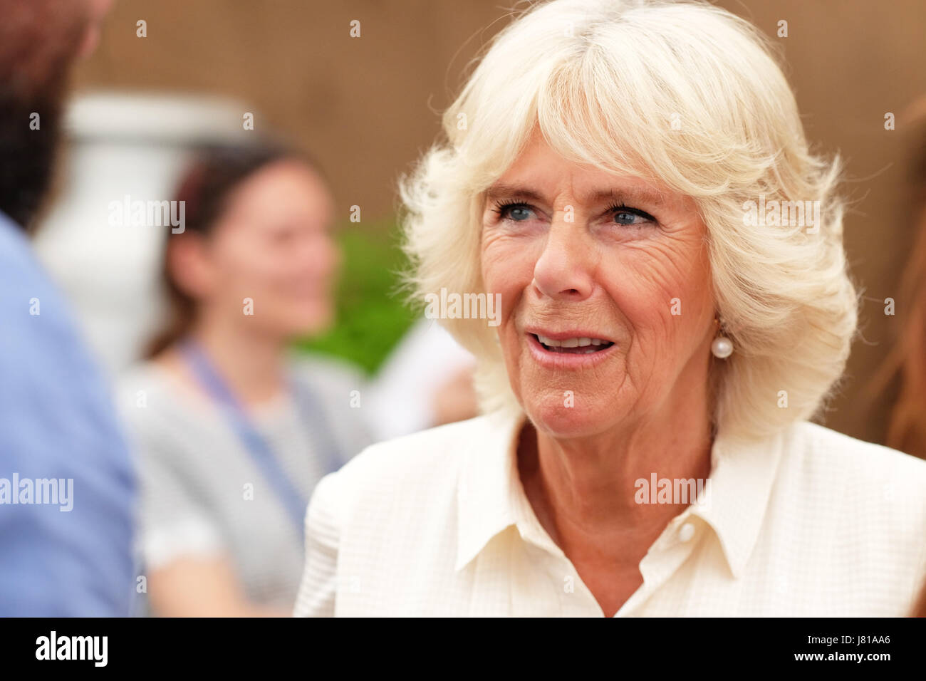 Hay Festival 2017 - Hay on Wye, Wales, UK - Friday 26th May 2017 - HRH Camilla Duchess of Cornwall arrives at the Hay Festival  - the Hay Festival celebrates its 30th anniversary in 2017 - Steven May / Alamy Live News Stock Photo