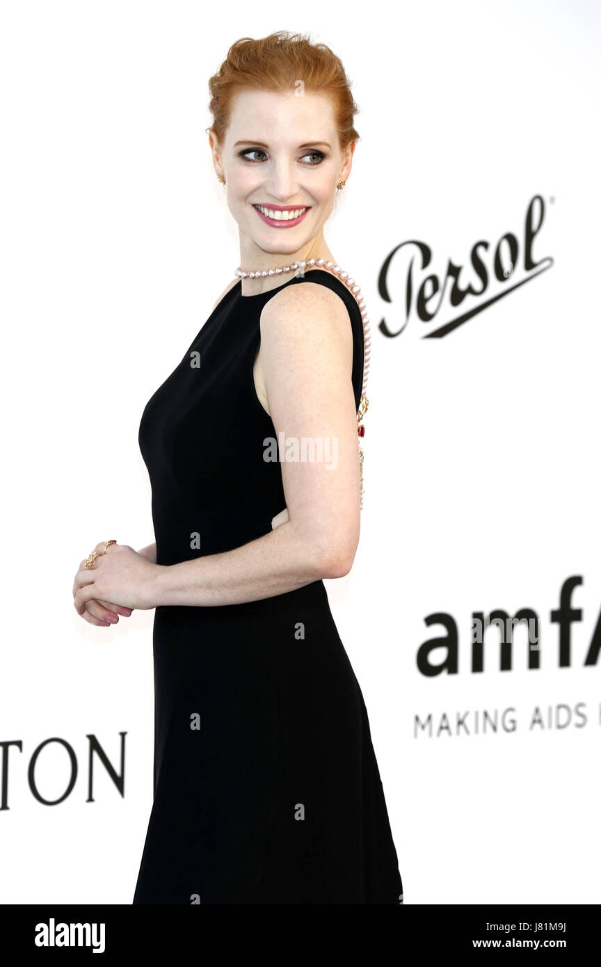 Jessica Chastain attending the amfAR's 24th Cinema Against Aids Gala