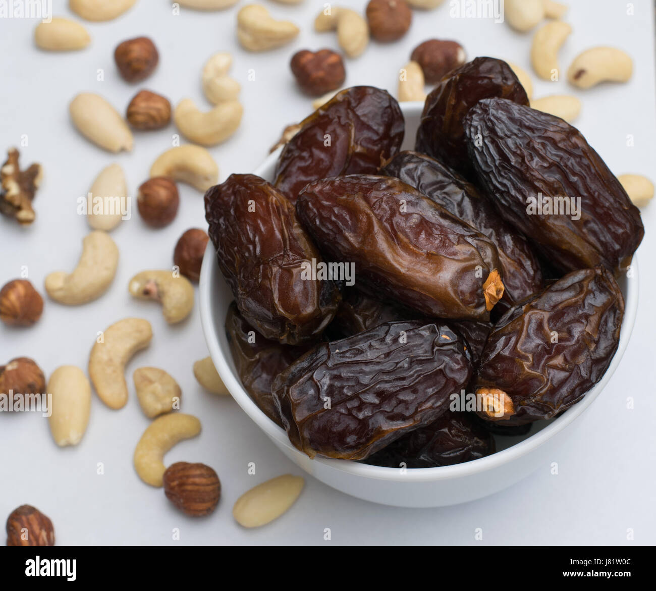 date fruits with nuts Stock Photo Alamy