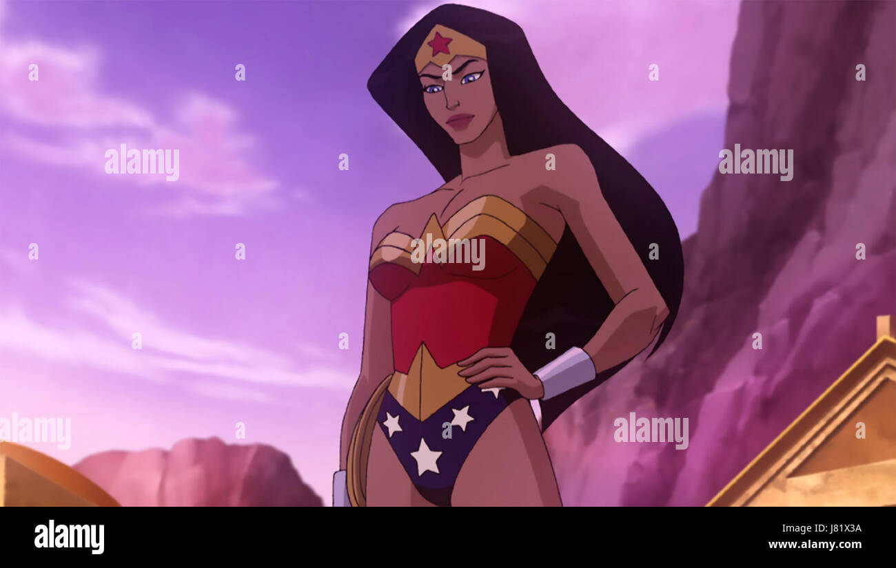 Wonder woman cartoon hi-res stock photography and images - Alamy