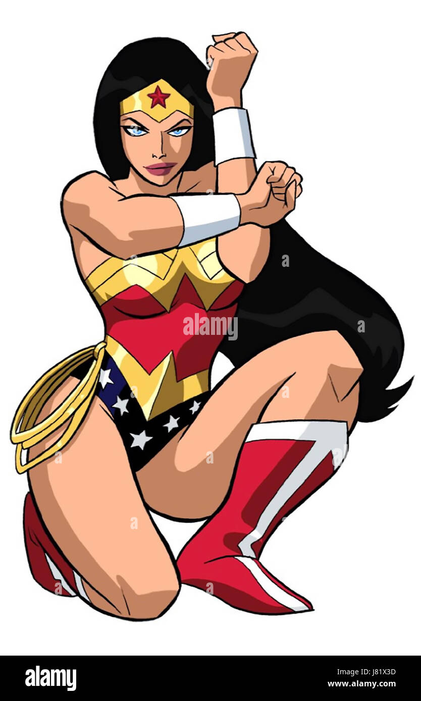 Wonder woman cartoon hi-res stock photography and images - Alamy
