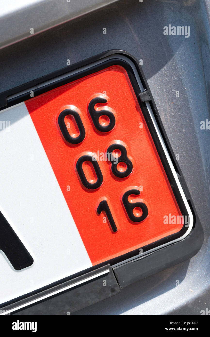 German car registration license plate hires stock photography and