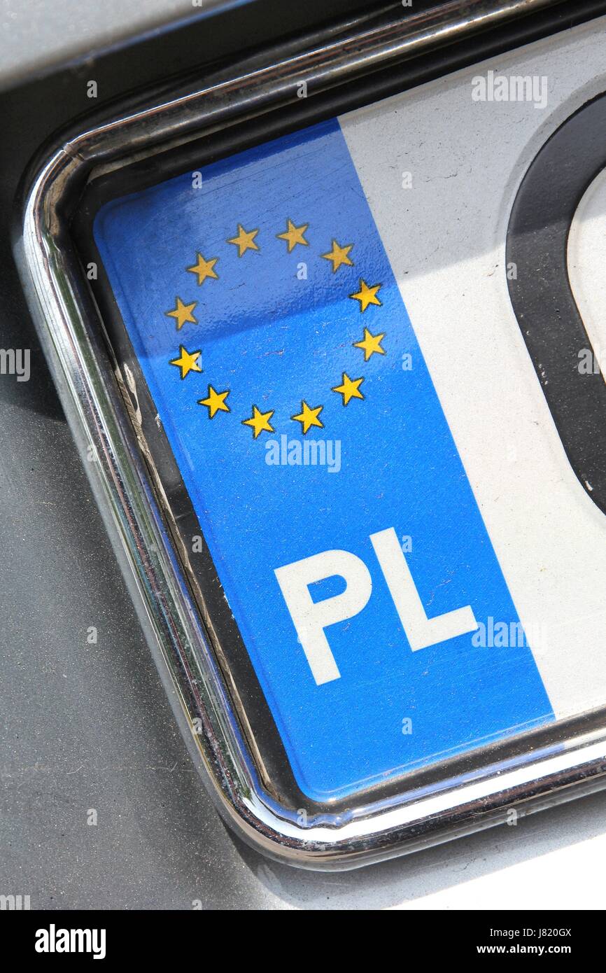 Eu car number plate hires stock photography and images Alamy