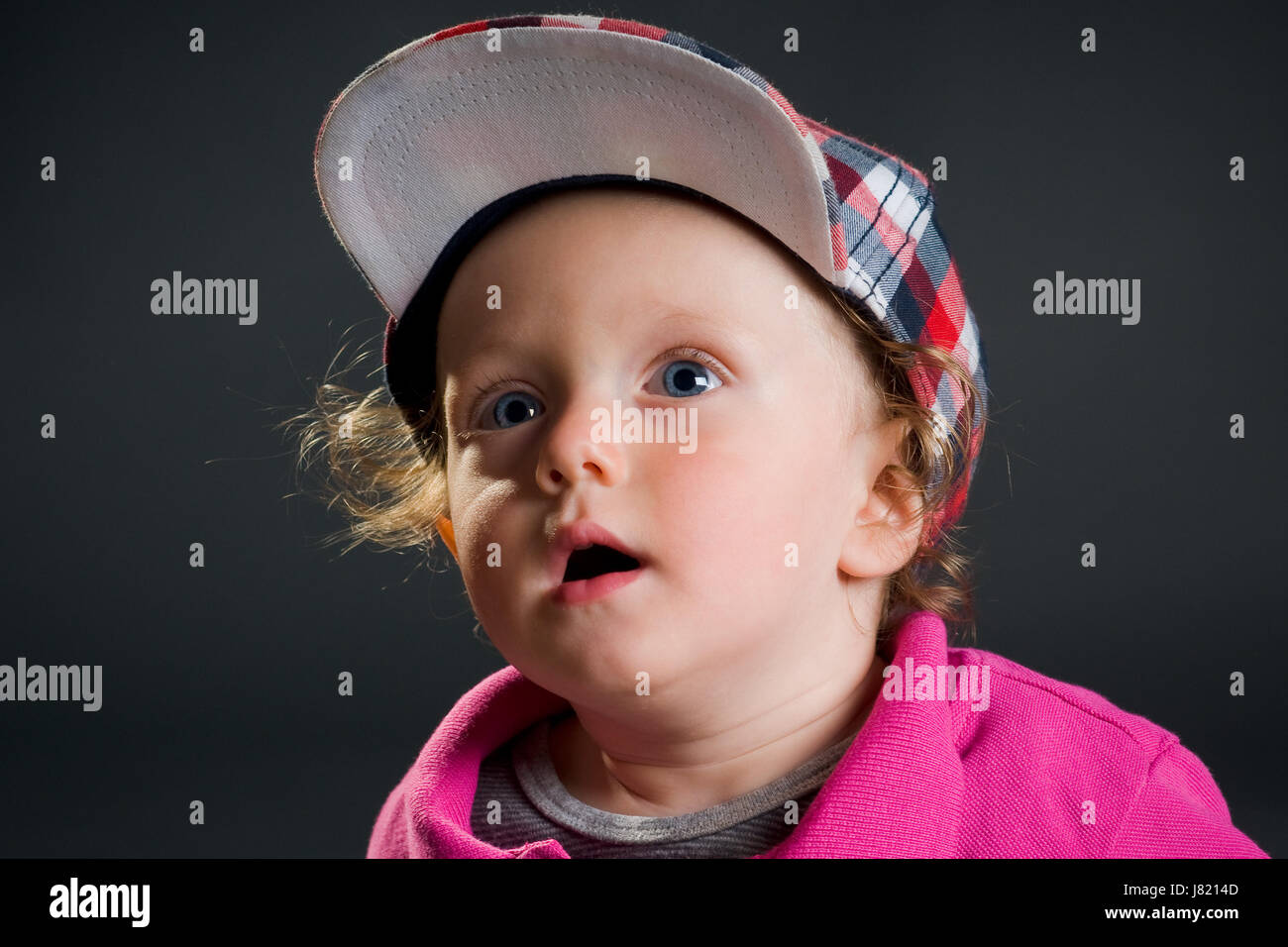 fashion baby rascal young younger layer casual youthful child toddler blue Stock Photo