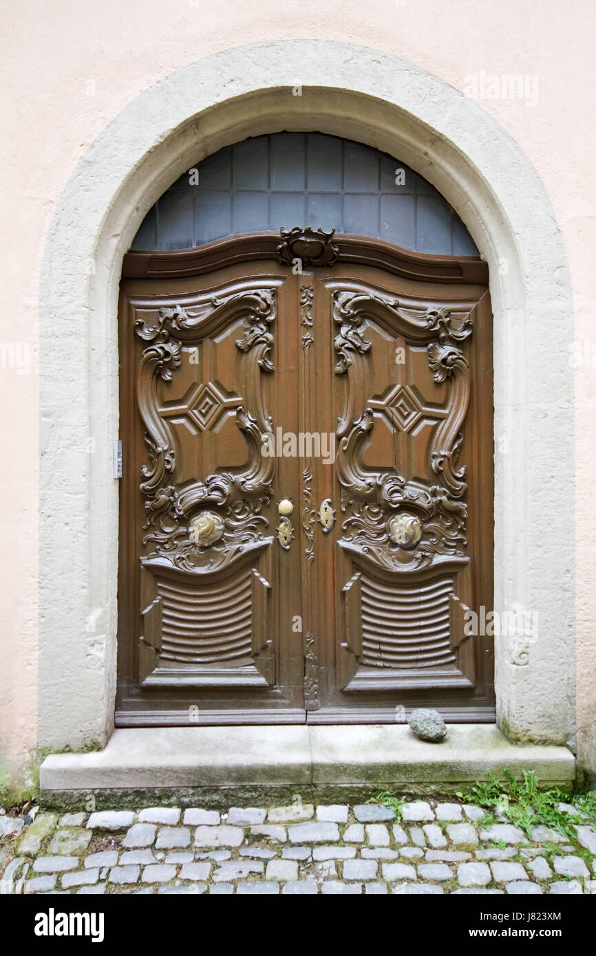 old door made of wood,germany Stock Photo