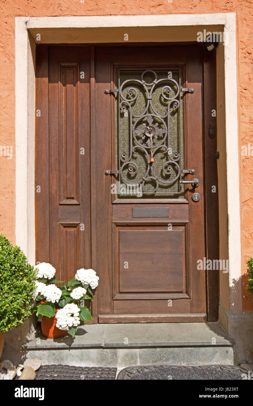 old door made of wood,germany Stock Photo