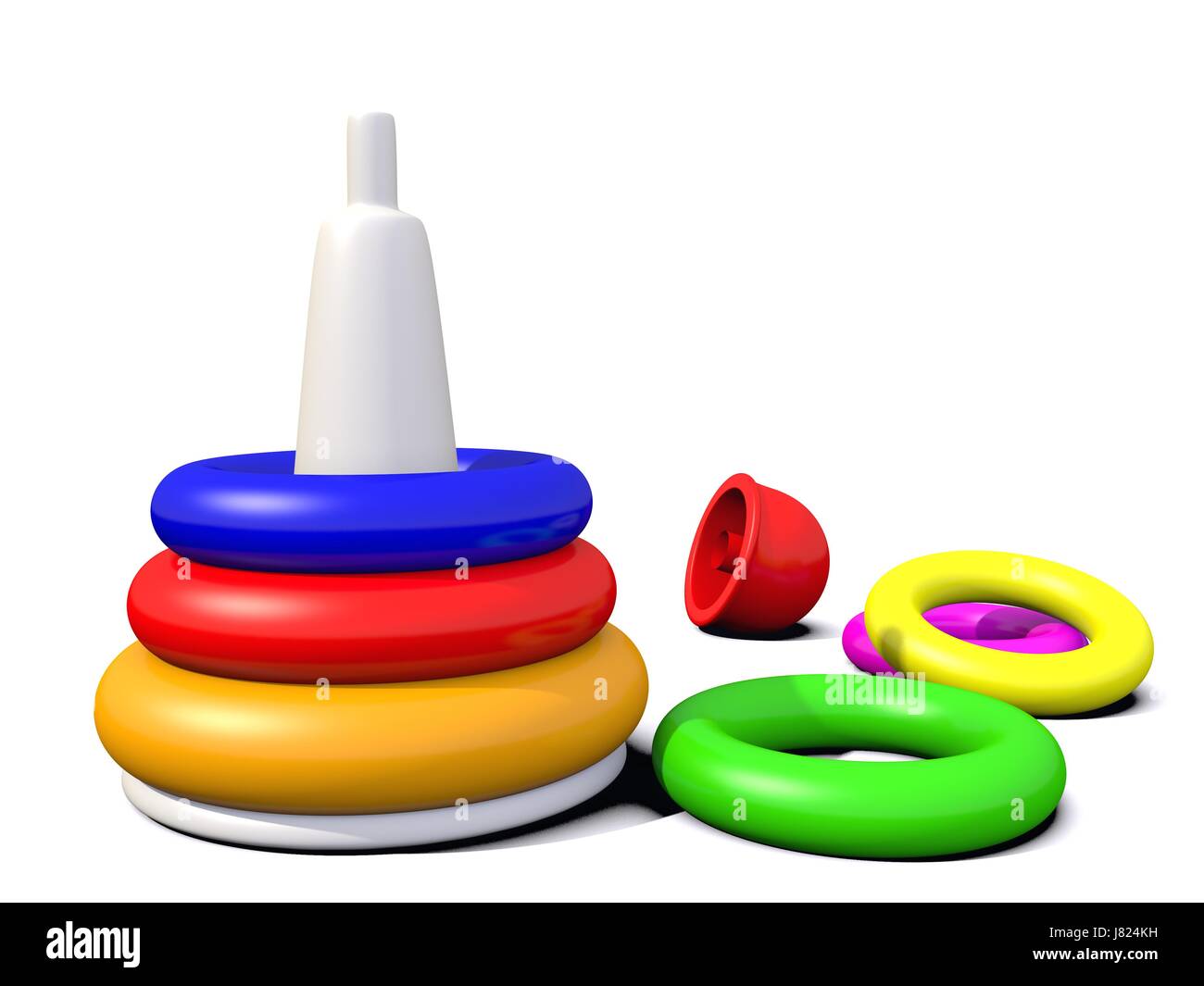 game tournament play playing plays played colour toy rings torus color  Stock Photo - Alamy