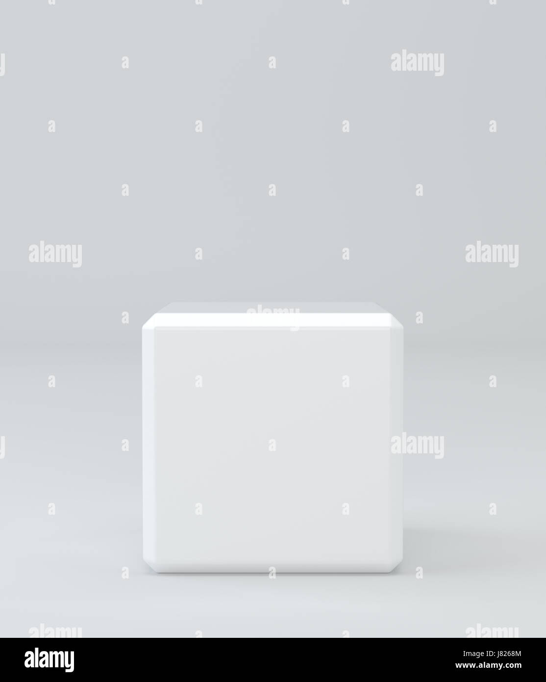 White cube on background sudio Stock Photo
