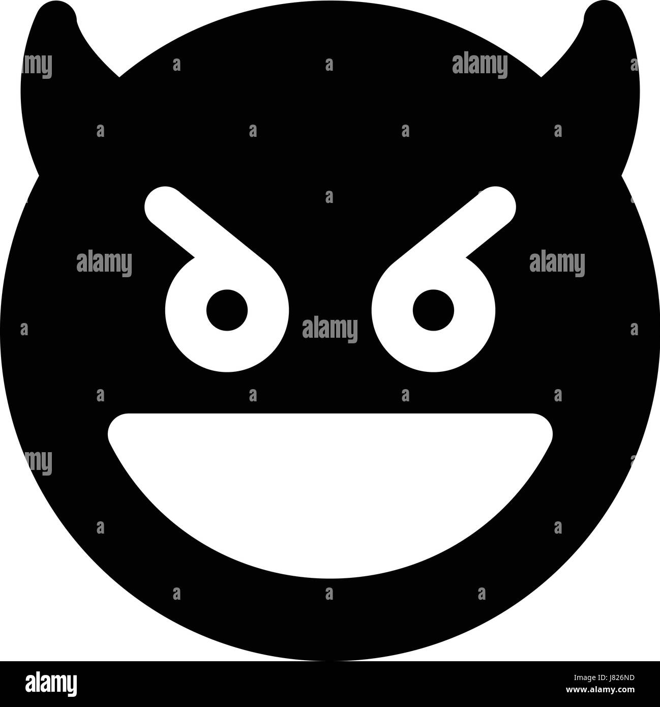 grinning devil emoji Stock Vector Image & Art Alamy