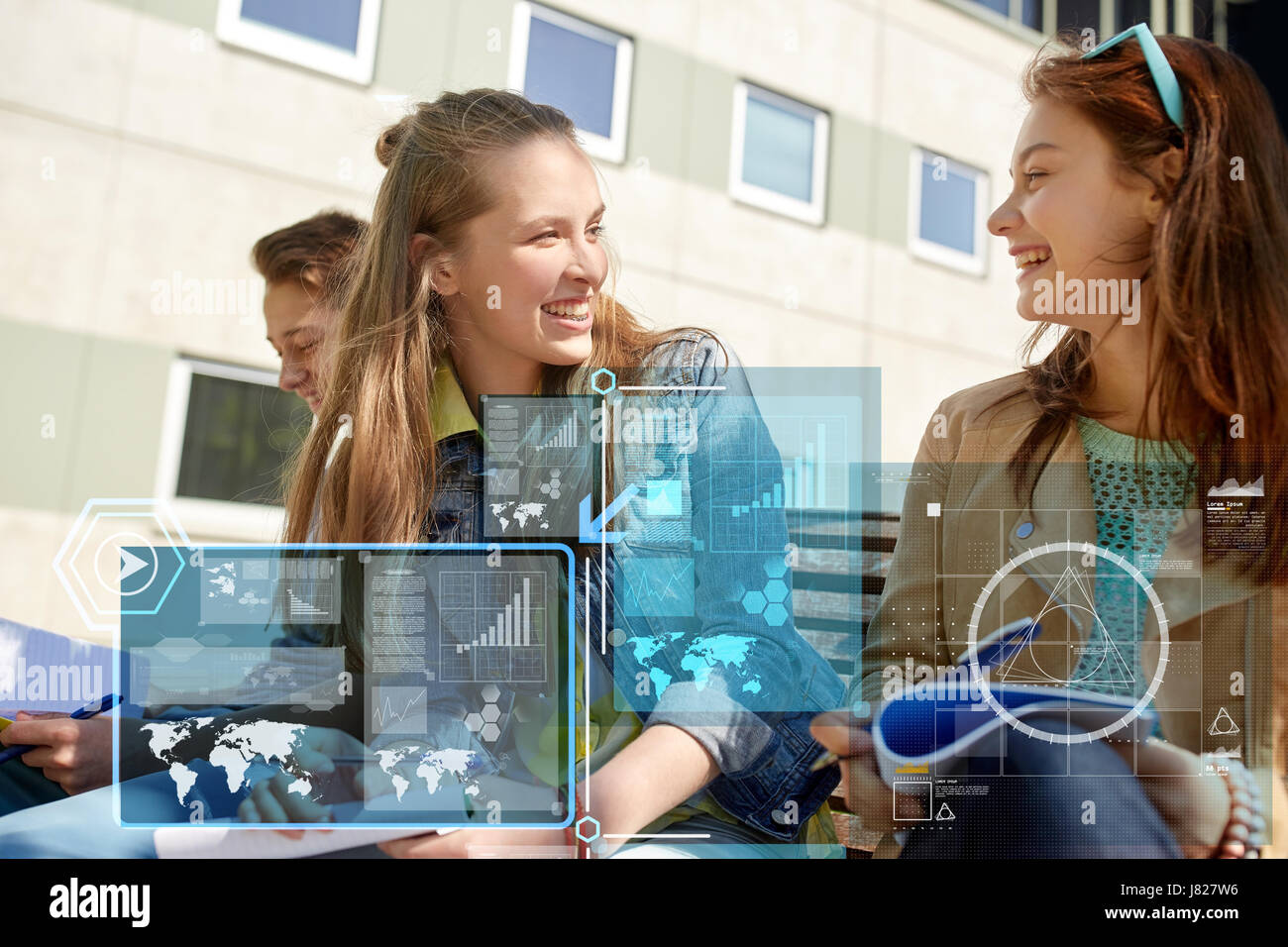 High school girl laughing hi-res stock photography and images - Alamy