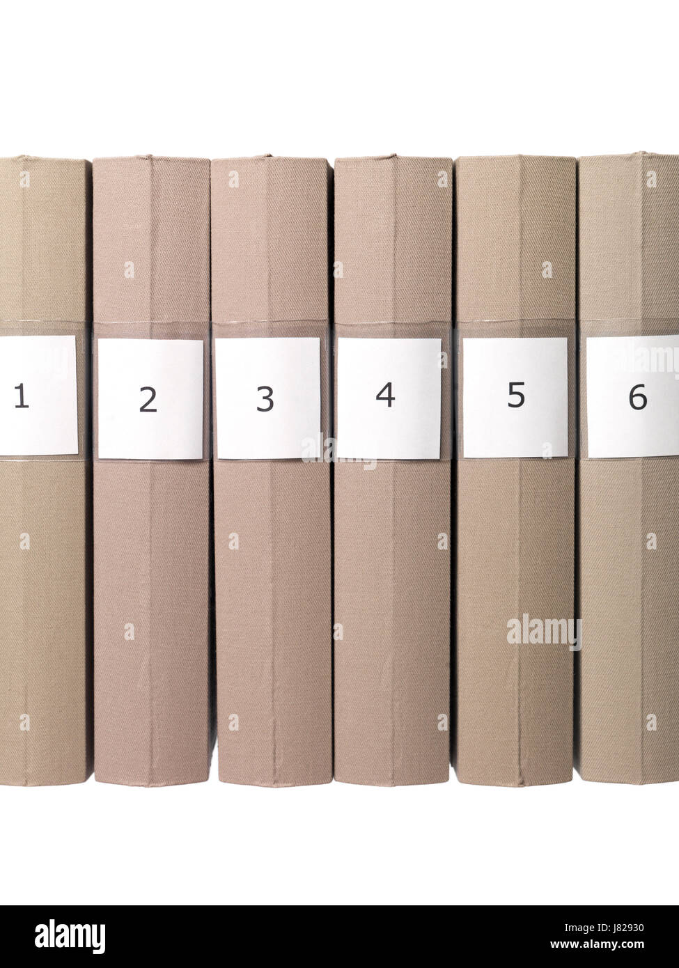 Order Letters Beige File Binder Archive Folder White Grey Gray Numbers Office Stock Photo Alamy