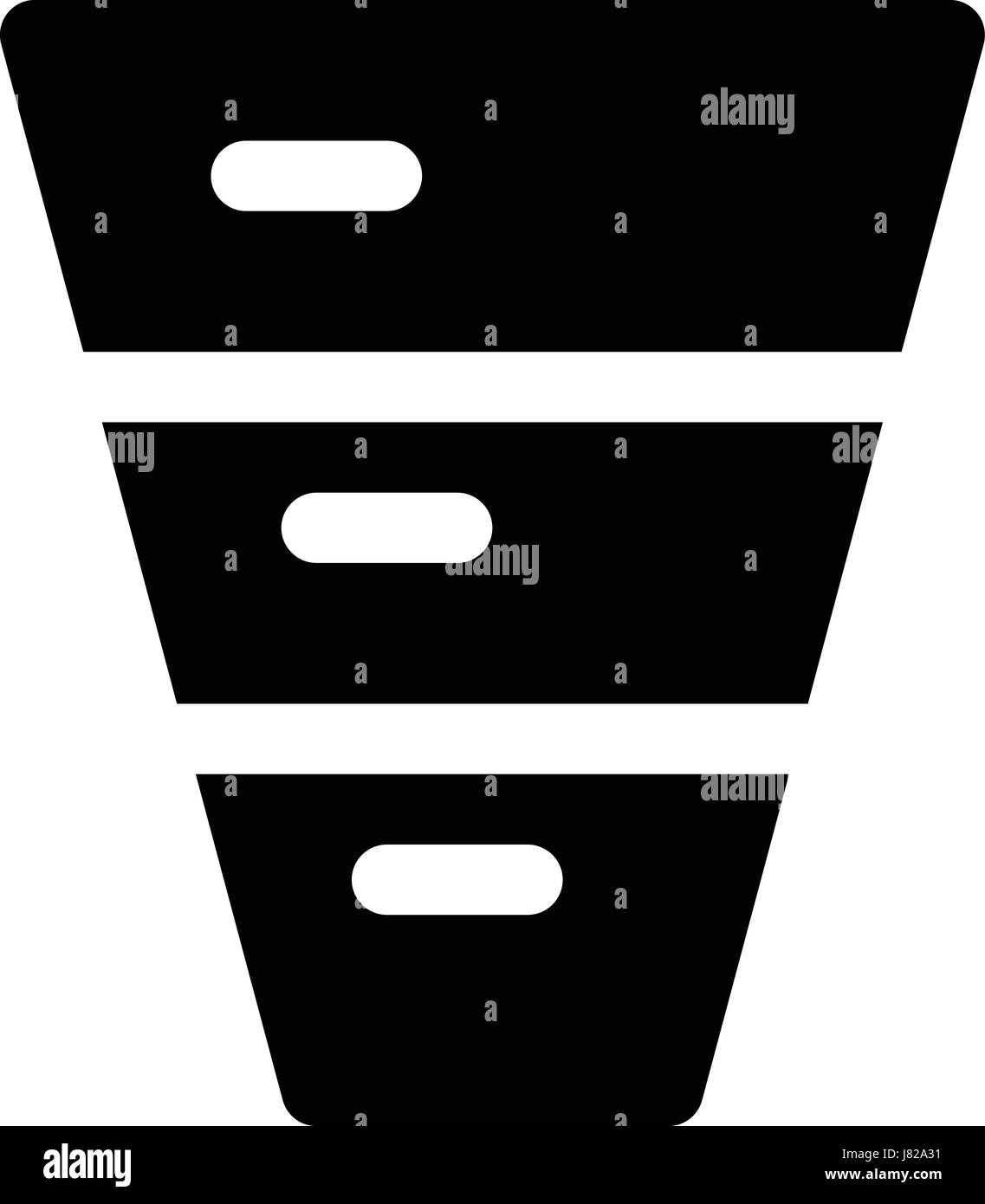 inverted funnel diagram Stock Vector Image & Art Alamy