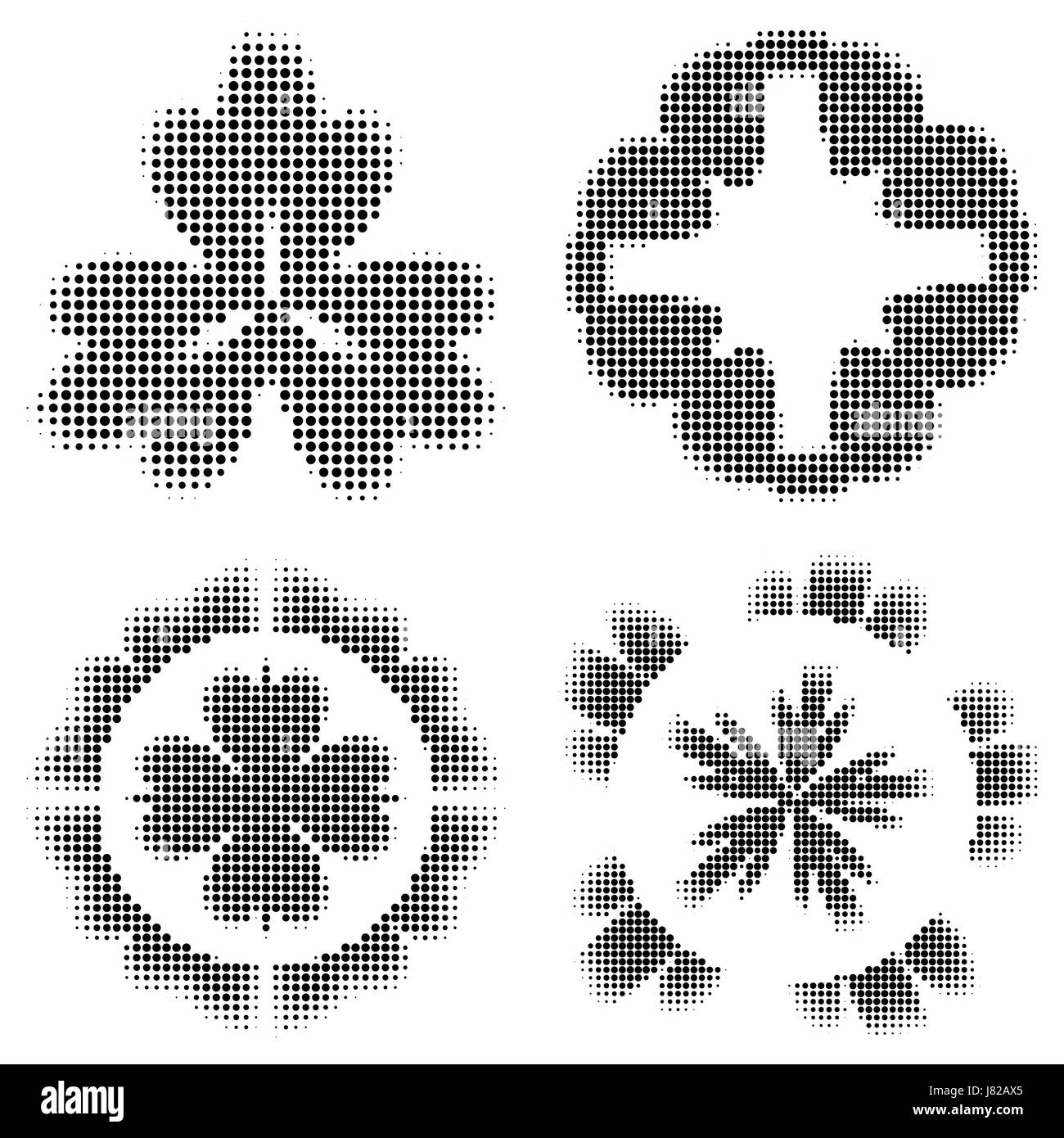 Abstract halftone dot vector set Stock Vector Image & Art - Alamy