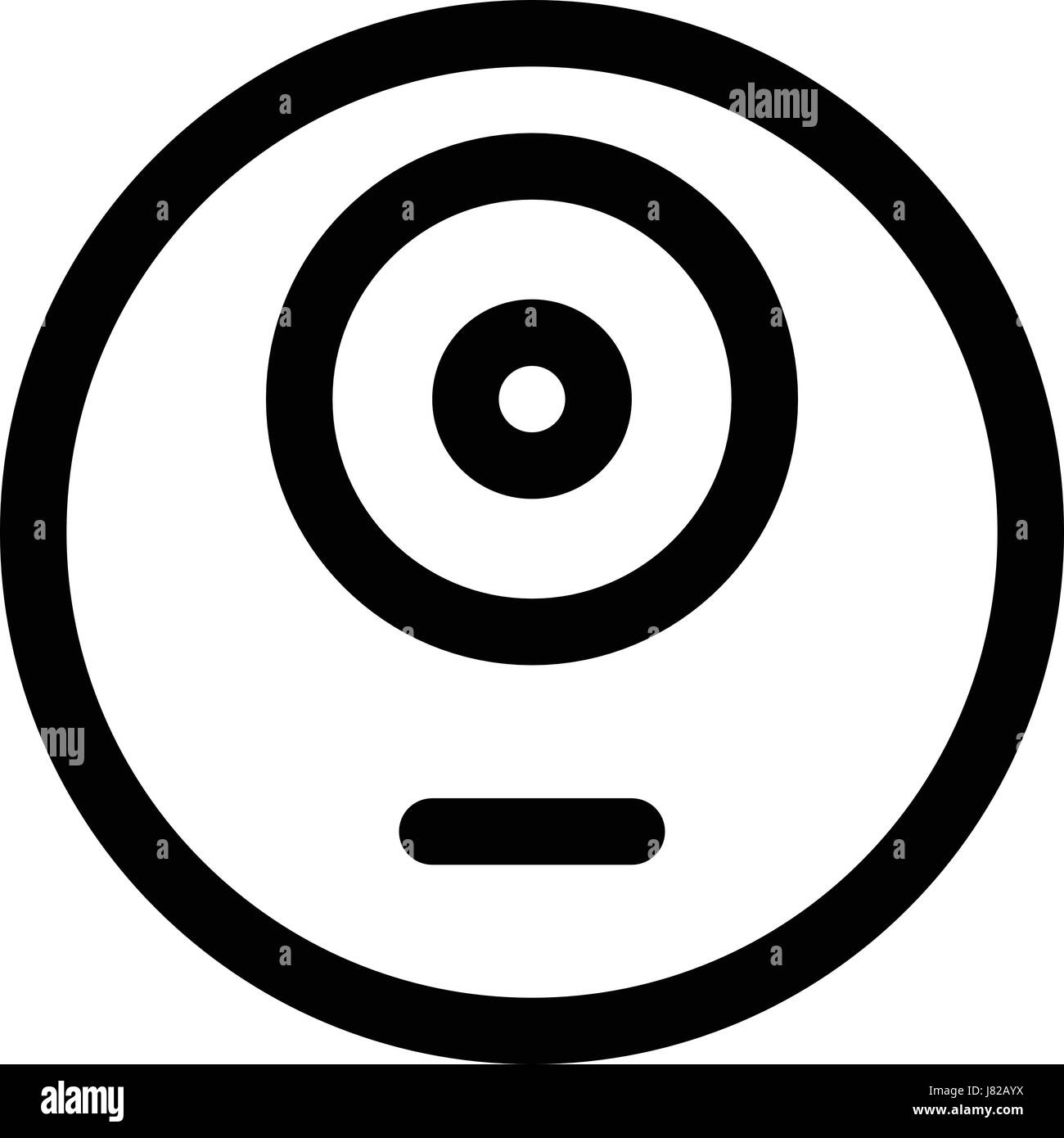 one eye monster emoji stock vector image art alamy