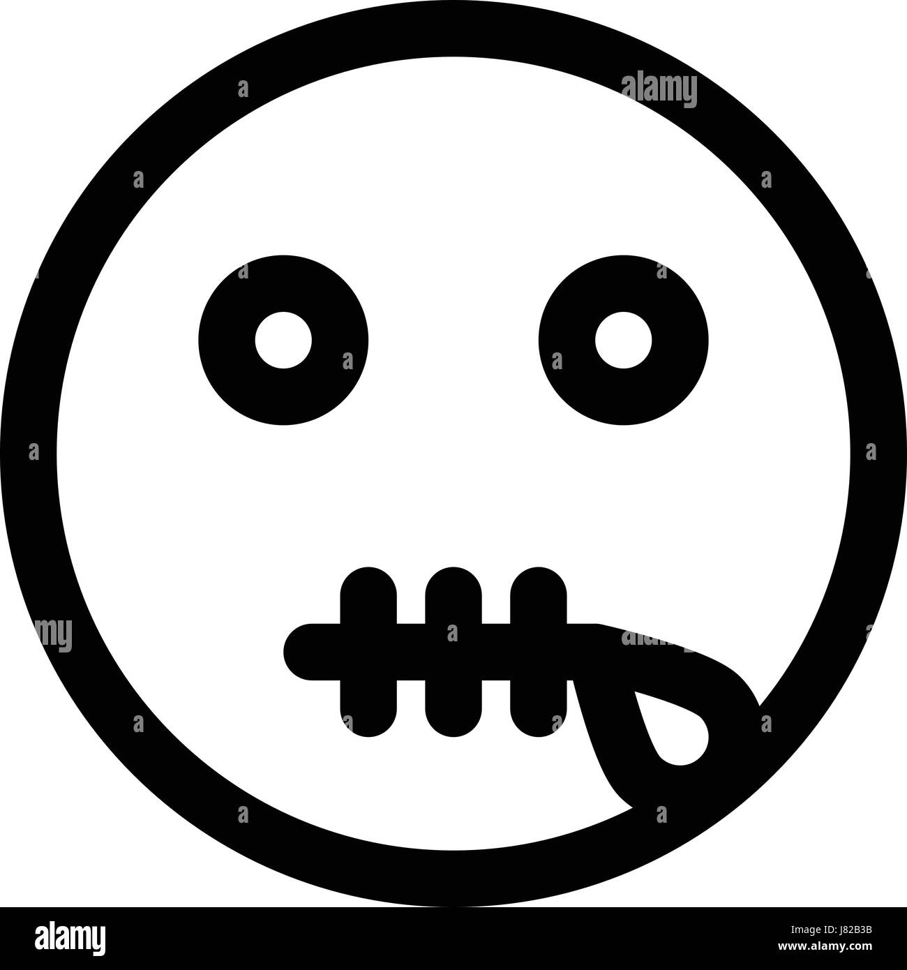 Zipped Mouth Clipart With Voice