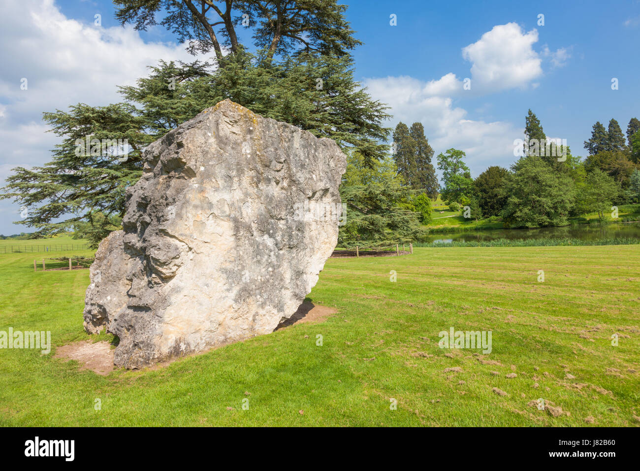 John Frankland Untitled Boulder in the grounds of Compton Verney UK Stock Photo