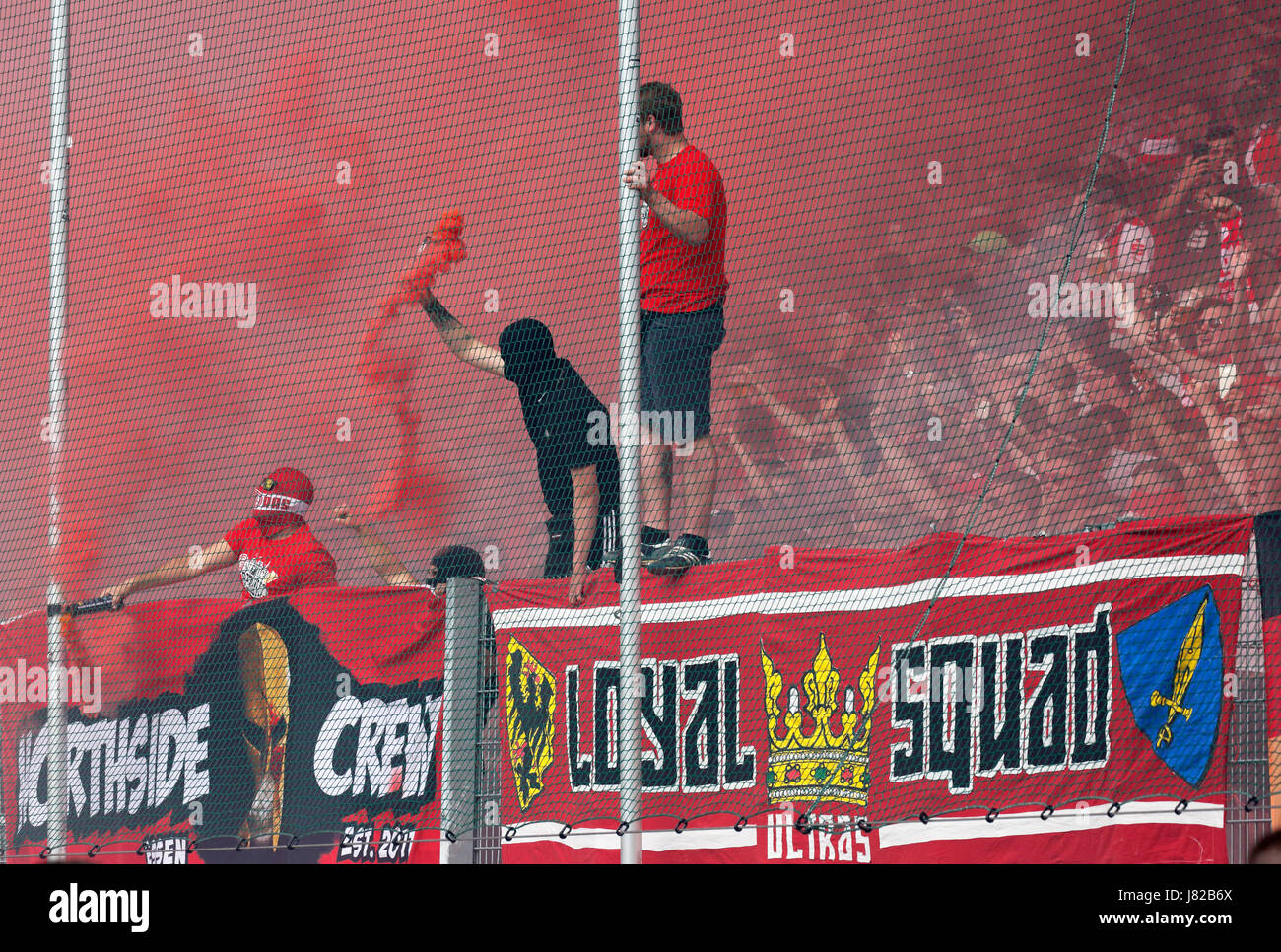 Red Star Belgrade fans park tank at soccer stadium - Sports Illustrated