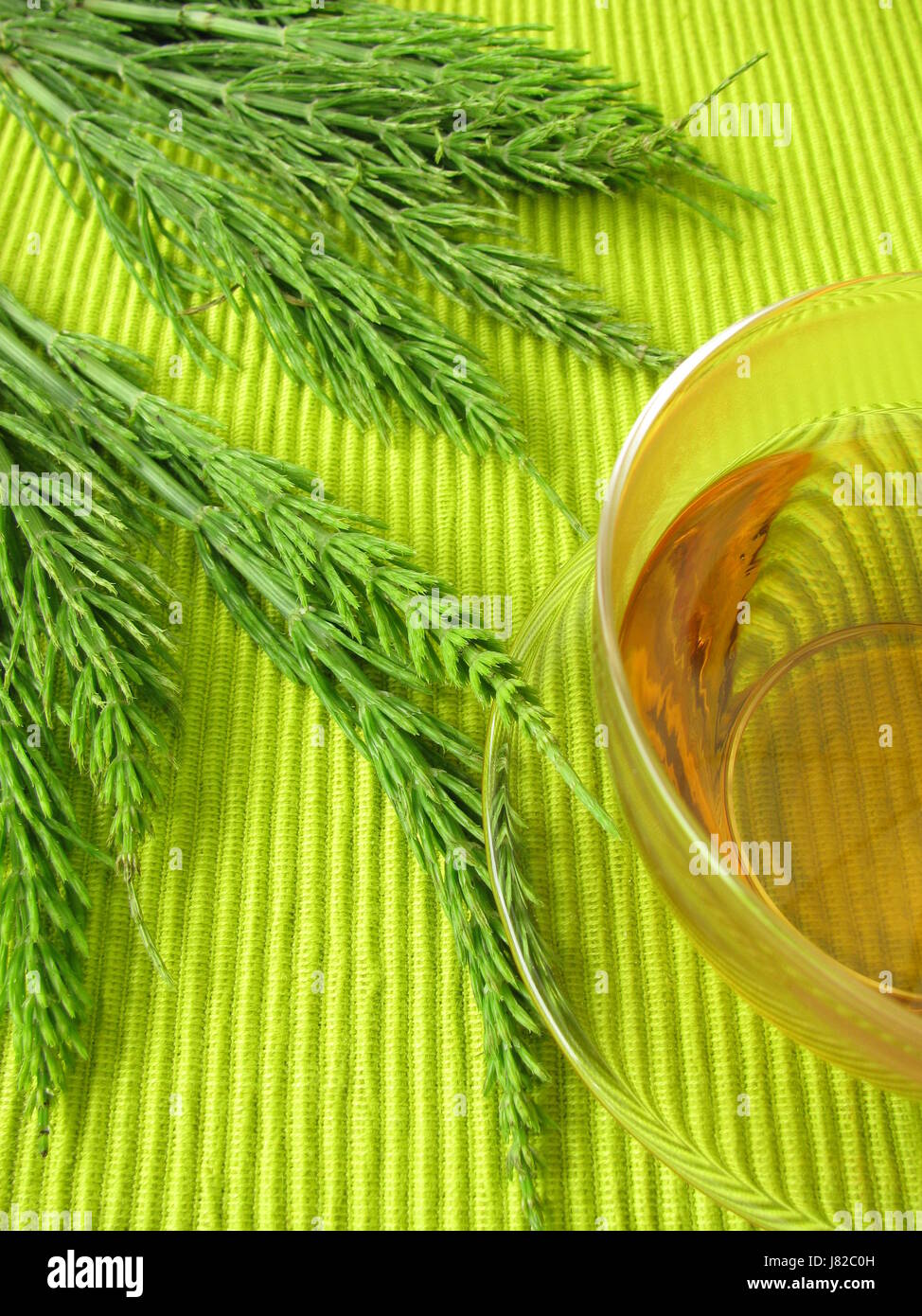 tea with field horsetail Stock Photo Alamy