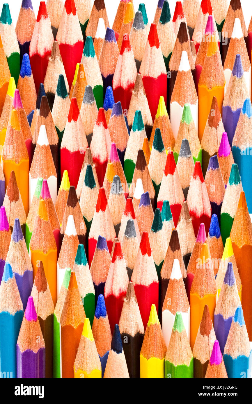 Close up photo sharpened colored hi-res stock photography and images ...