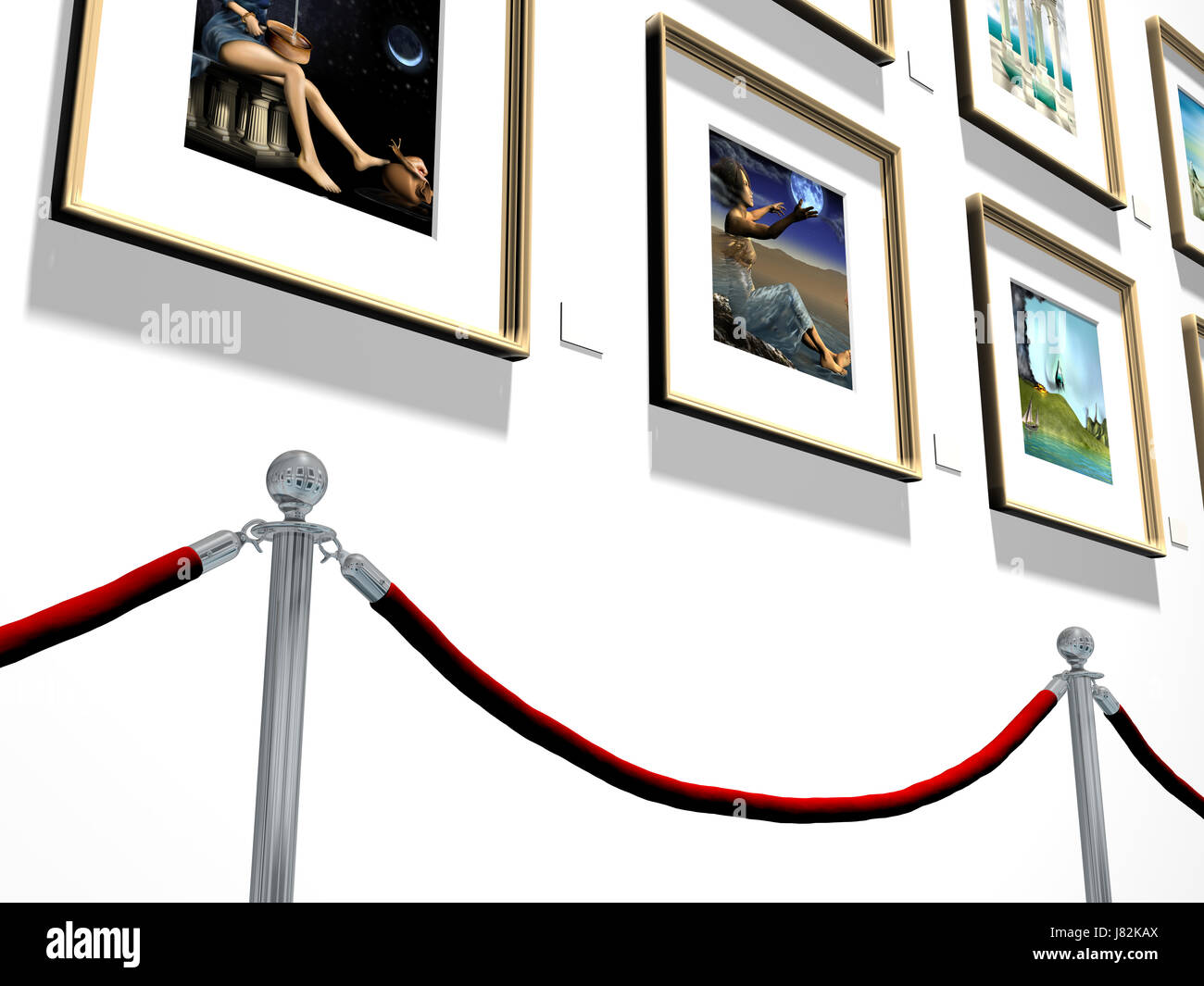 art painting gallery formal frame art gallery framework photo picture image Stock Photo Alamy