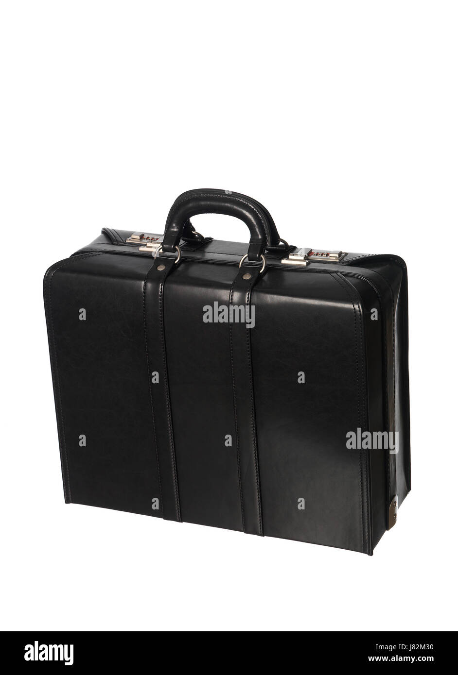 still life briefcase studio handle portfolio white bag white background