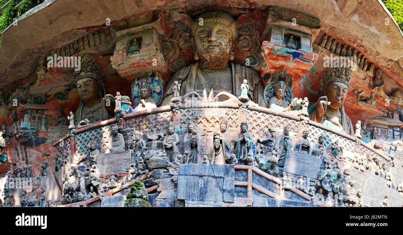 Yungang Grottoes Stock Photo