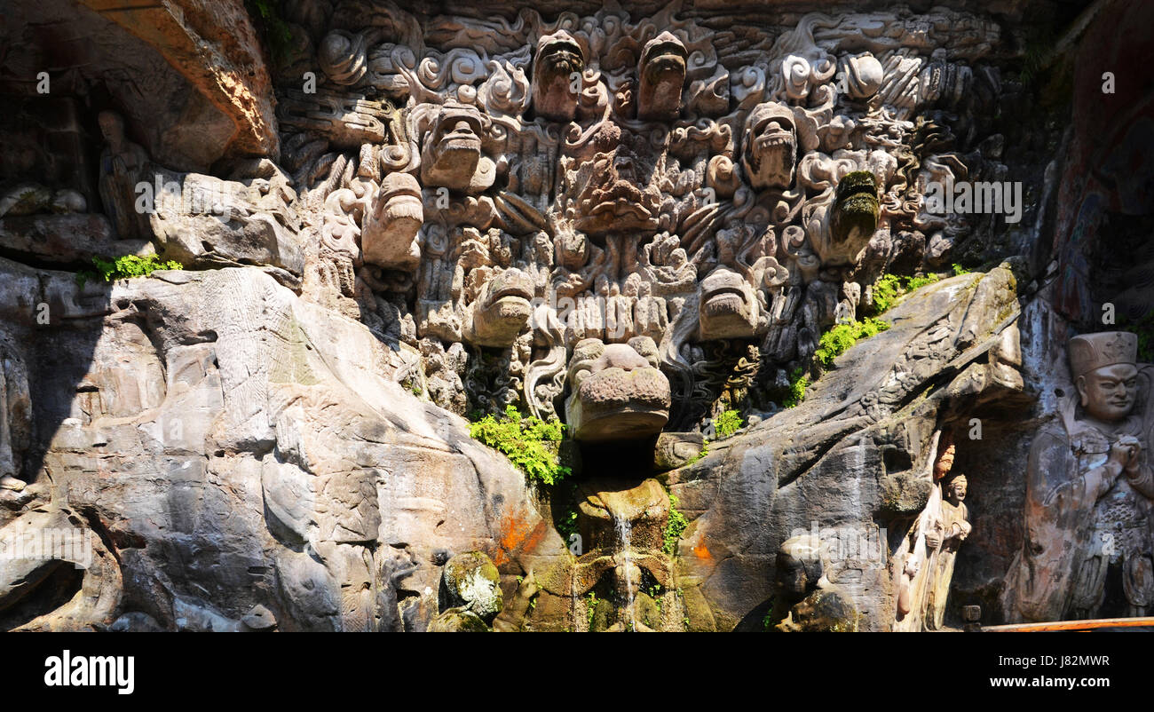 Yungang Grottoes Stock Photo