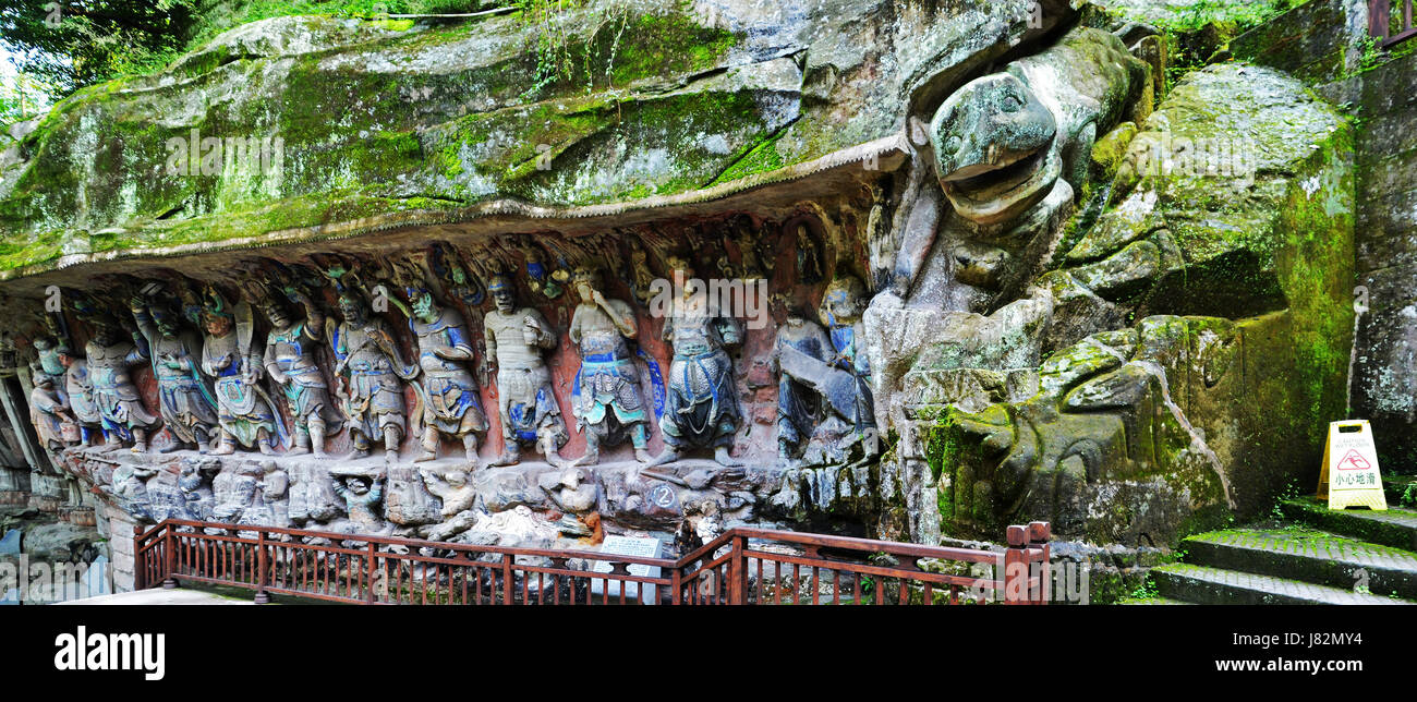 Yungang Grottoes Stock Photo