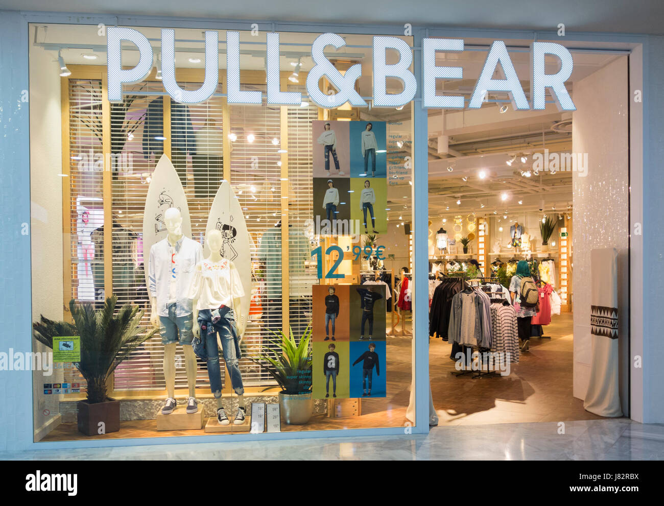 Pull & Bear clothing store in Spain Stock Photo - Alamy